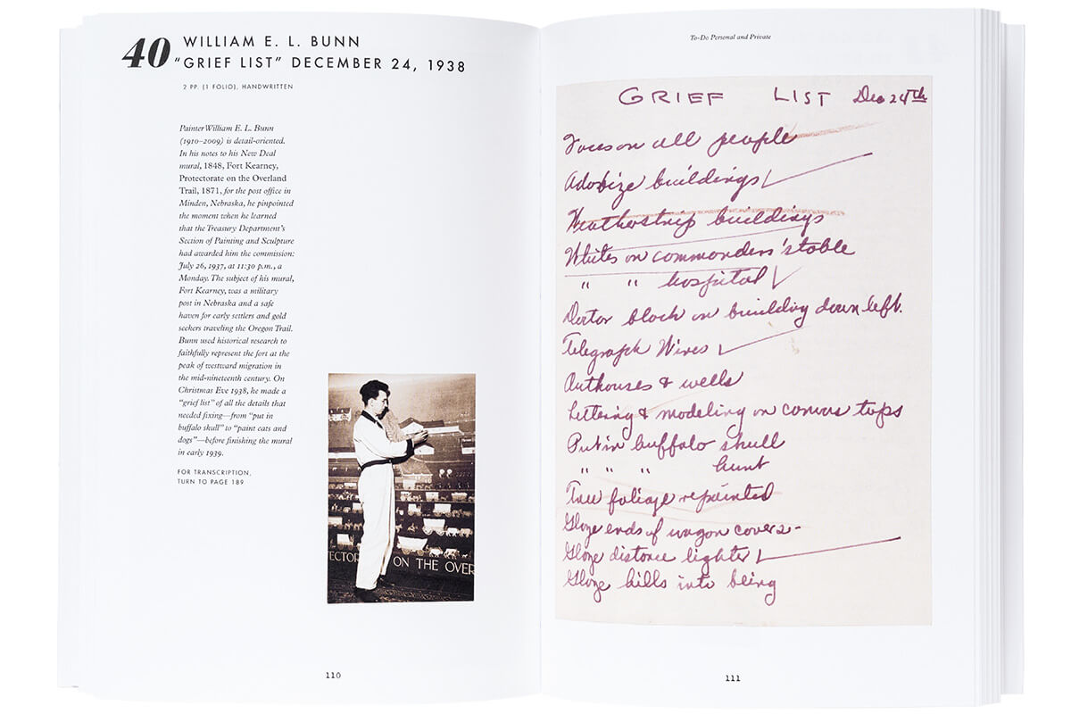 『Lists To-dos, Illustrated Inventories, Collected Thoughts, and Other Artists' Enumerations from the Smithsonian's Archives of American Art』Liza Kirwin/著