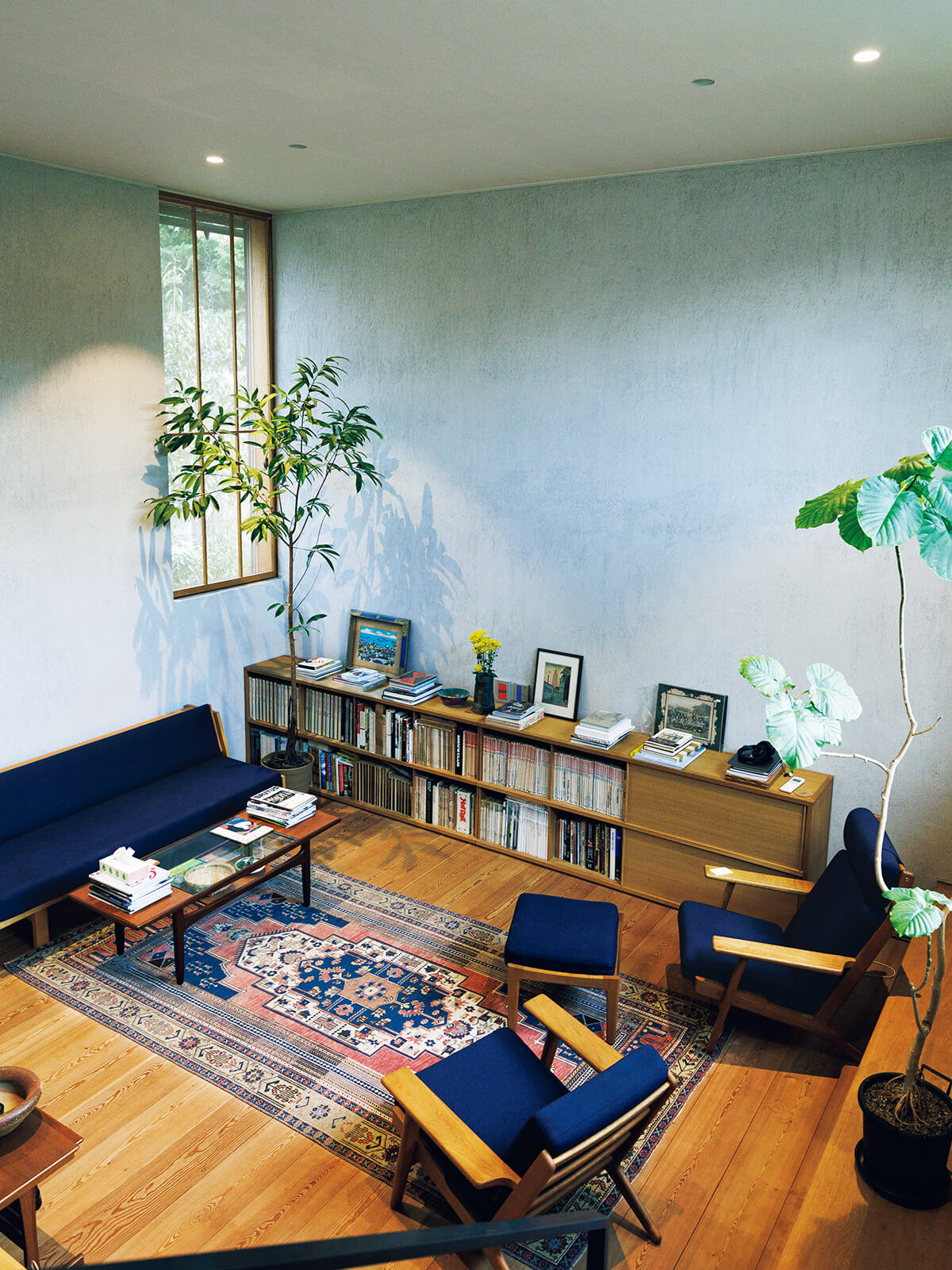 文筆家のデーヴィッド・マークスの自宅リビング