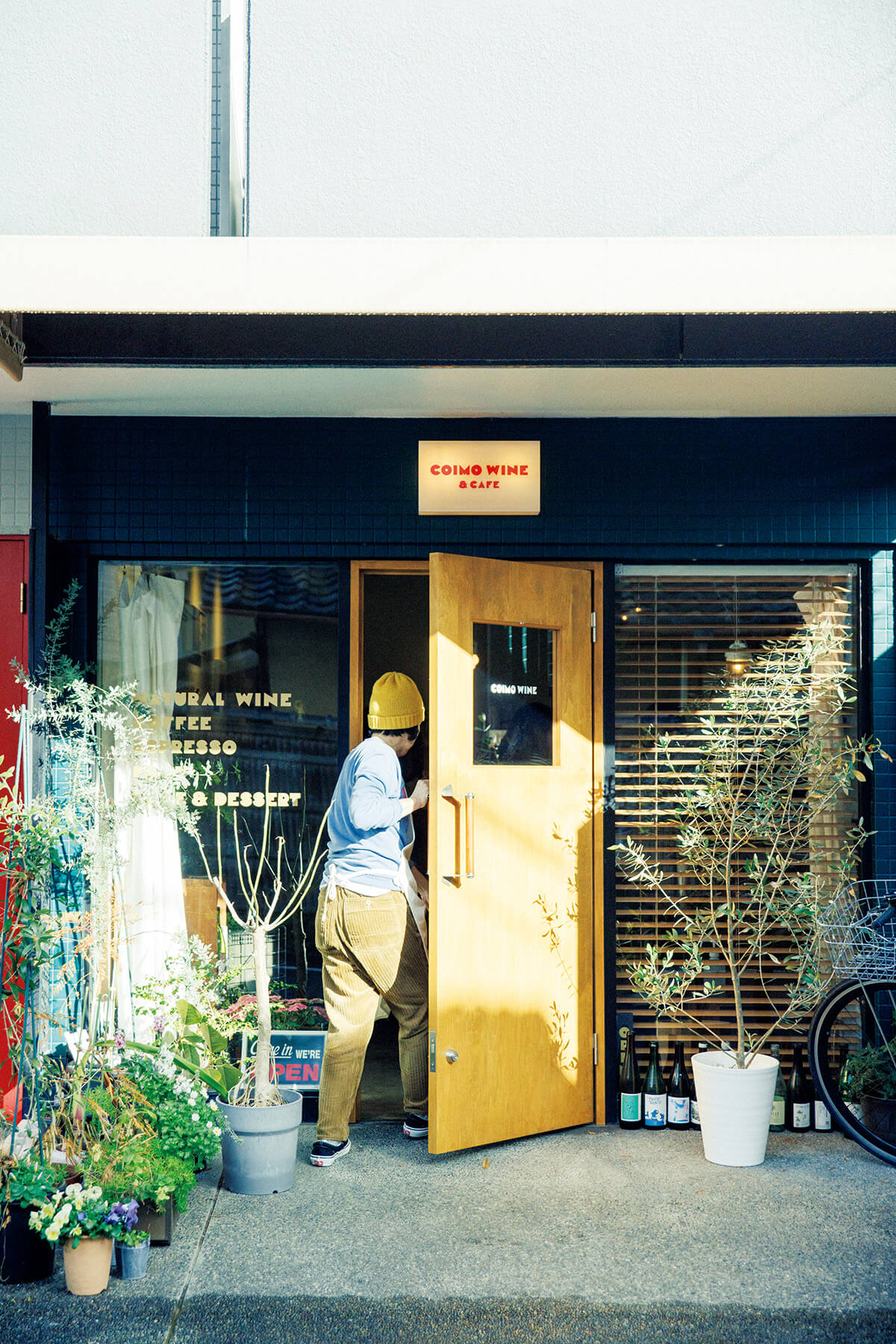 京都〈coimo wine & cafe〉外観