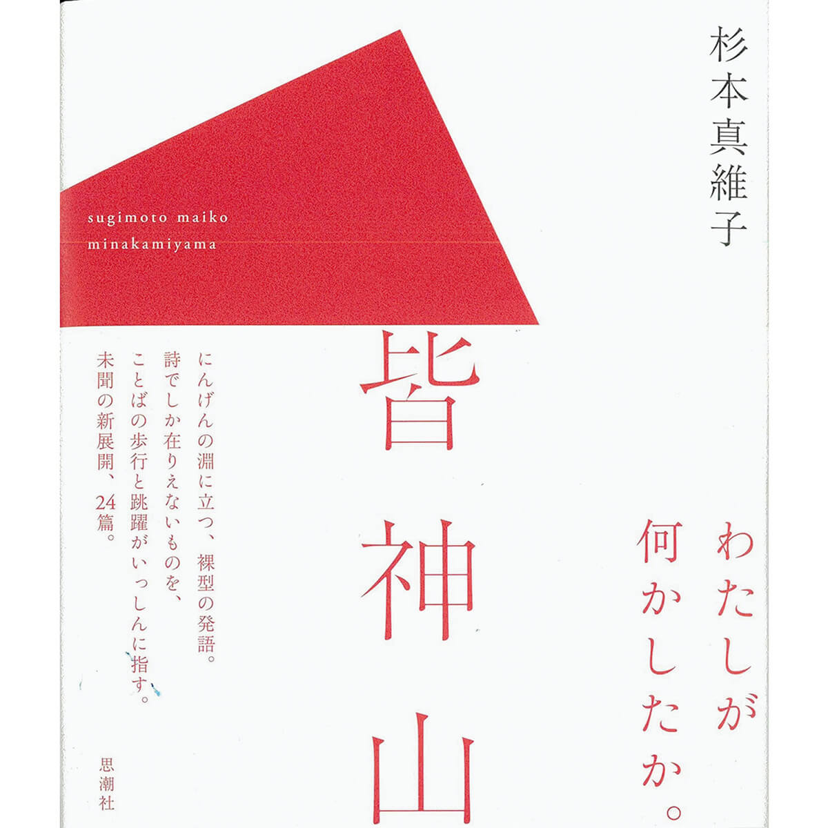 『皆神山』著/杉本真維子