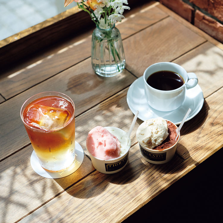 TIGRATOのジェラートとドリンクメニュー