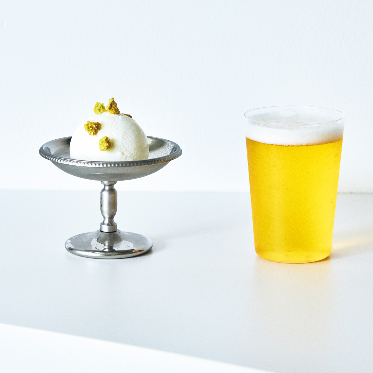 ヨーグルトとハニーのジェラート × アサヒビールスーパードライ