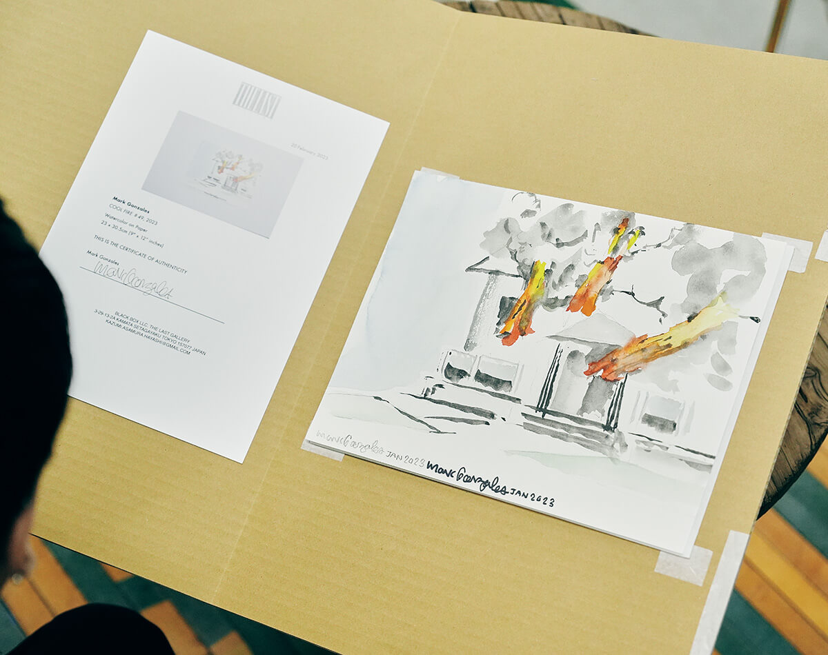 マーク・ゴンザレス 水彩画