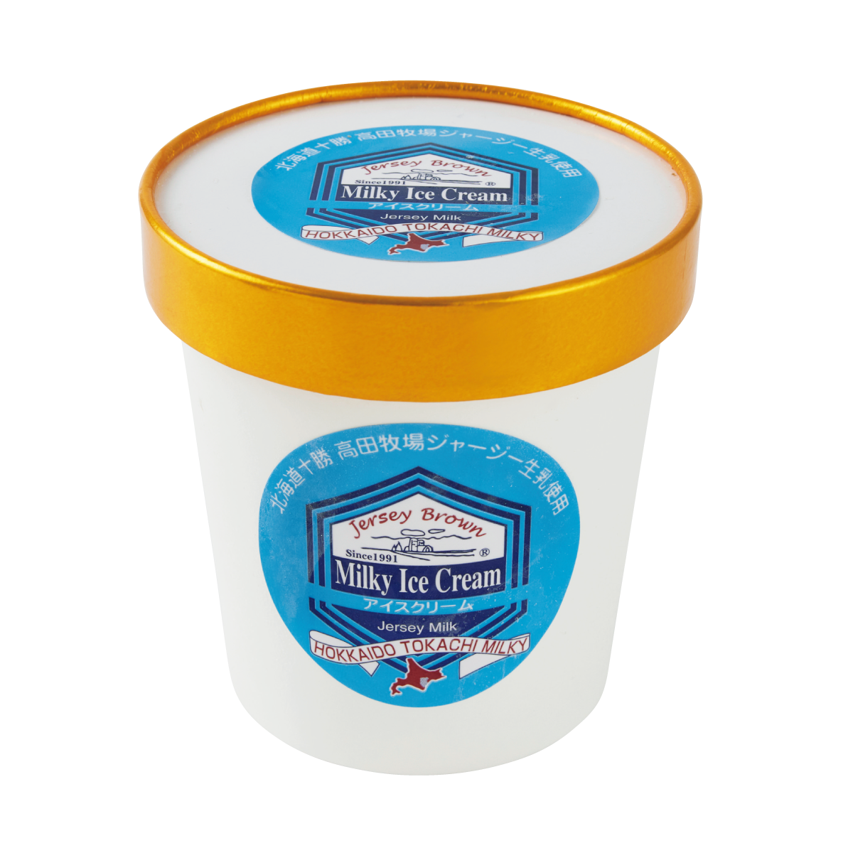 〈十勝ミルキー〉の十勝ジャージーミルキーアイスクリーム
