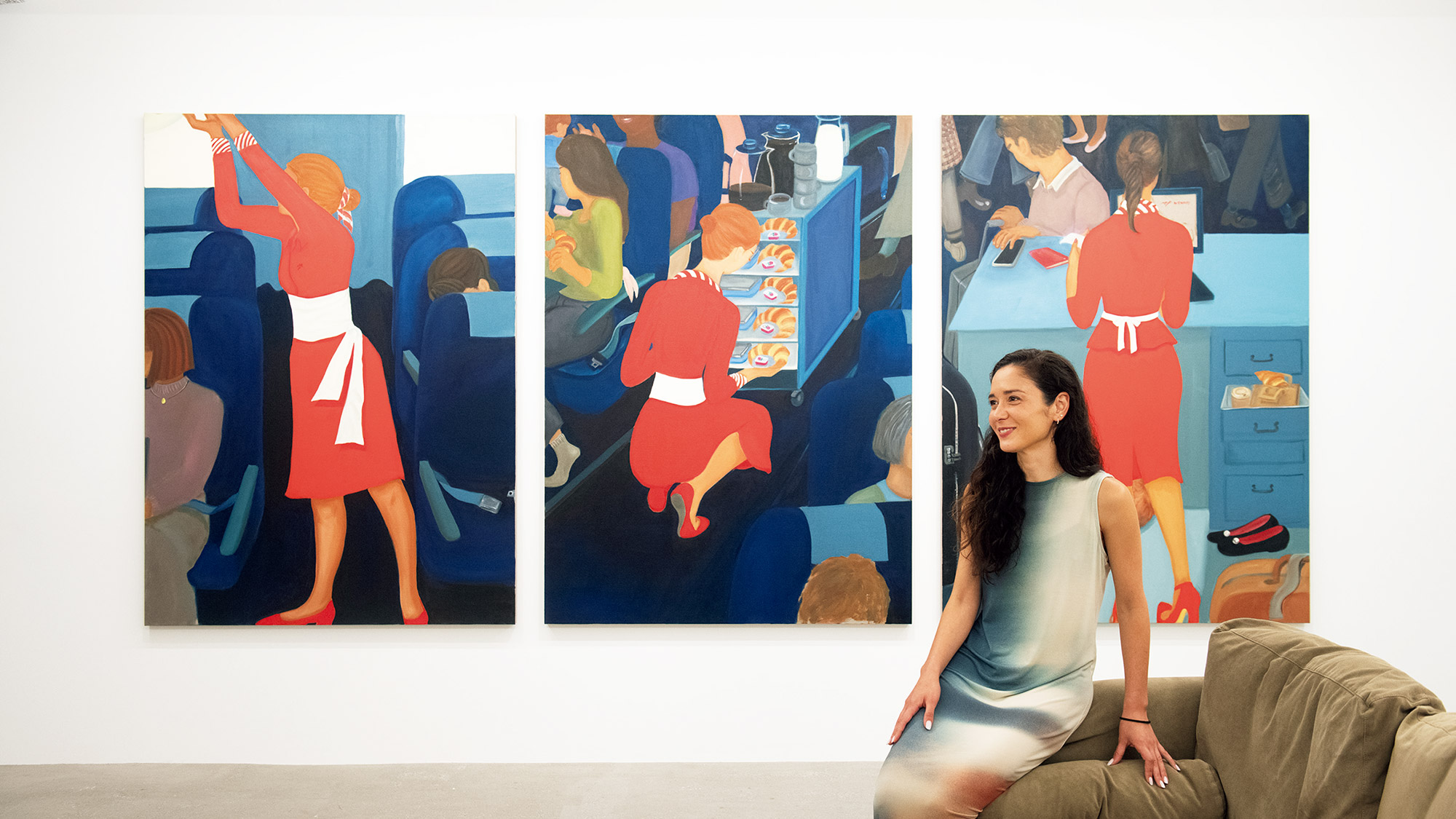 ブルーリヴァード　絵画　フェイシズインケイマン 等身大で描かれた女性の姿から何が見える？香川・丸亀で『ホーム
