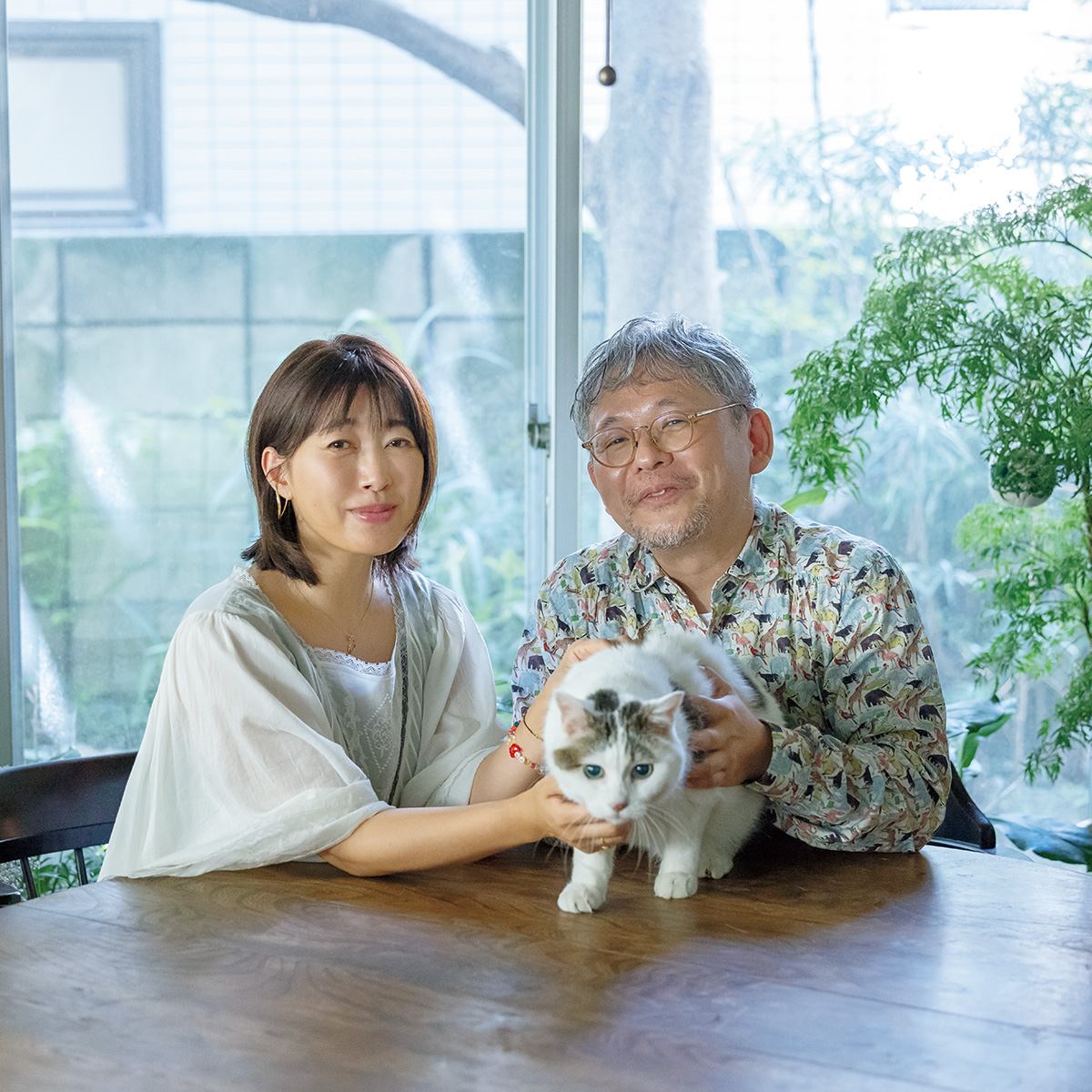 ミュージシャン・坂本美雨、料理家・麻生要一郎、チョビ