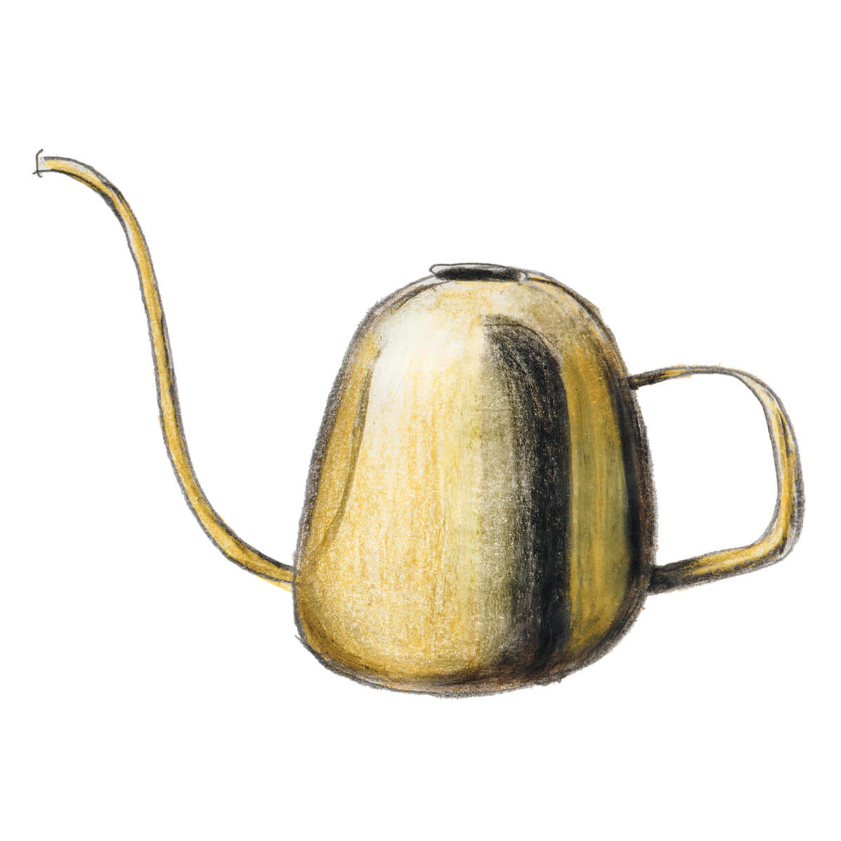 Iittala Nappula Watering Can Brass