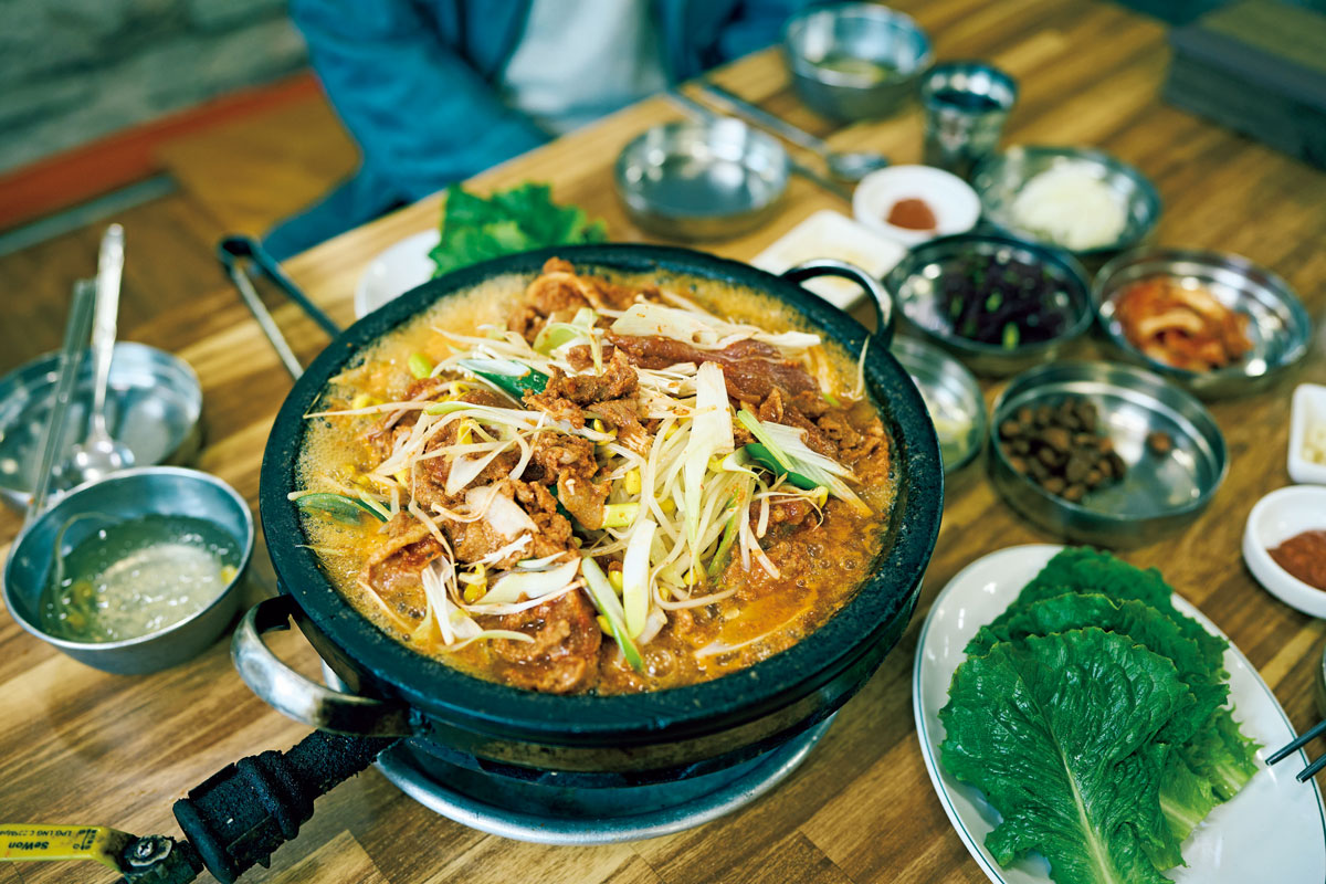 豚を使った全州式プルコギ