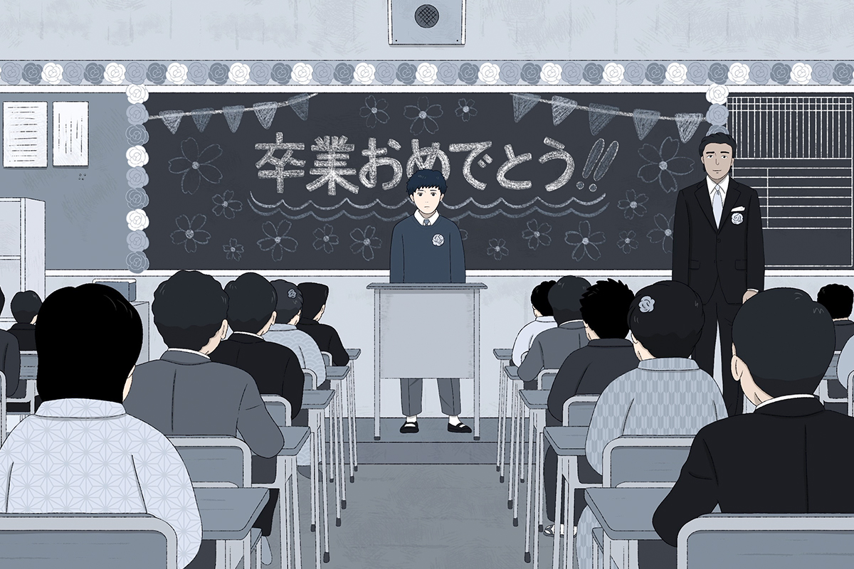 アニメ映画『無名の人生』の場面シーン