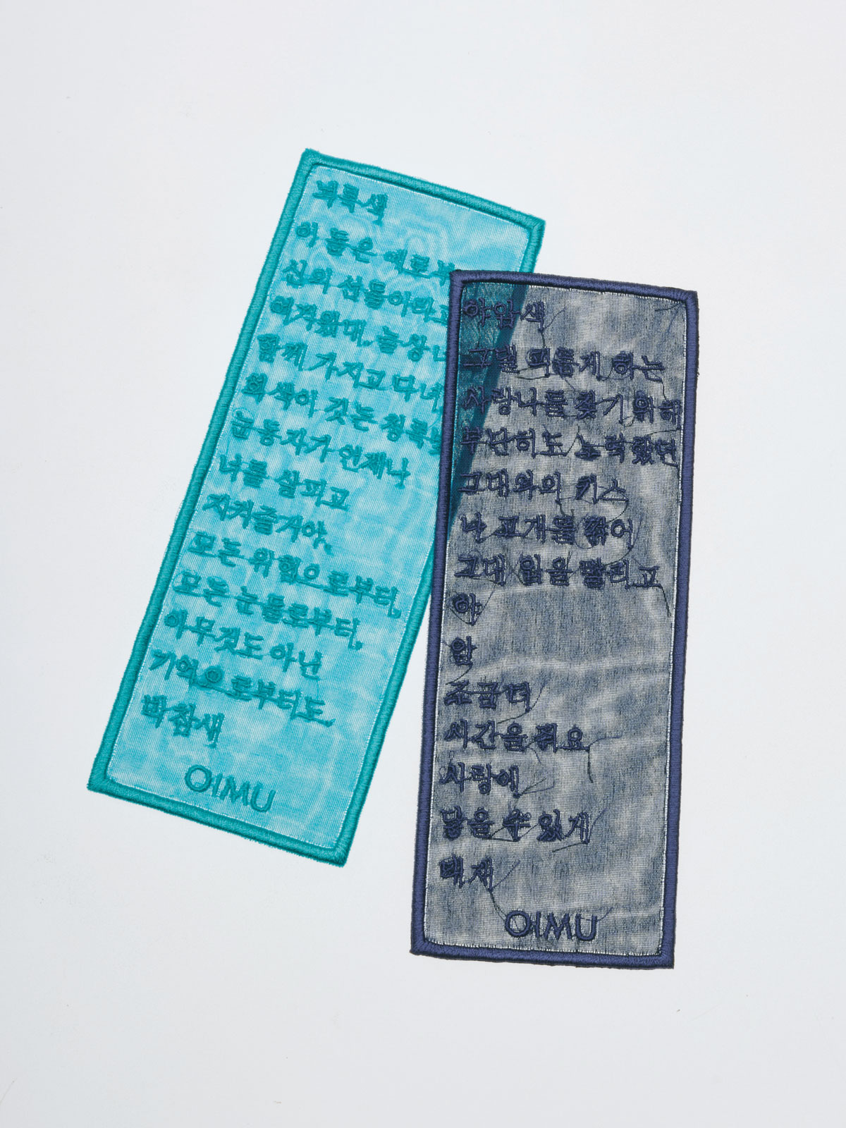 色にまつわる詩を記したしおり