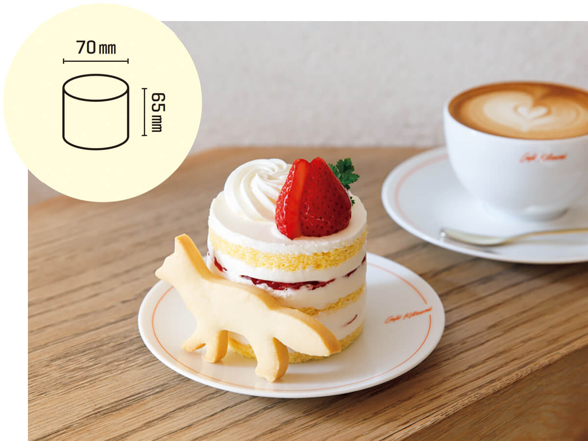 表参道〈Café Kitsuné Aoyama〉ショートケーキ