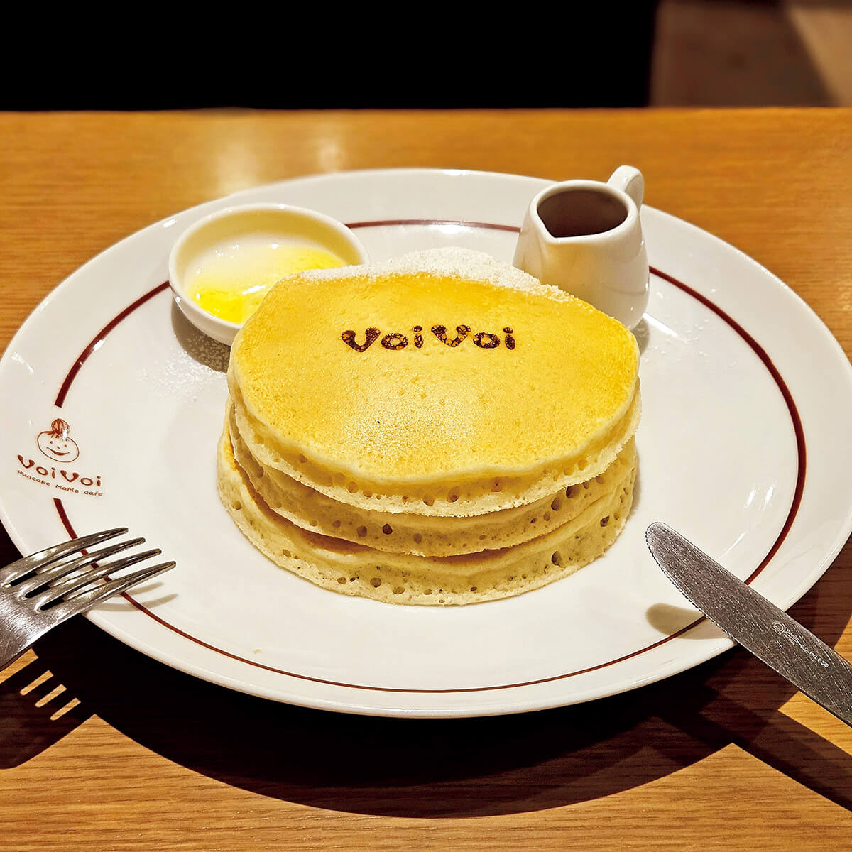 三件茶屋〈パンケーキママカフェVoiVoi〉パンケーキ