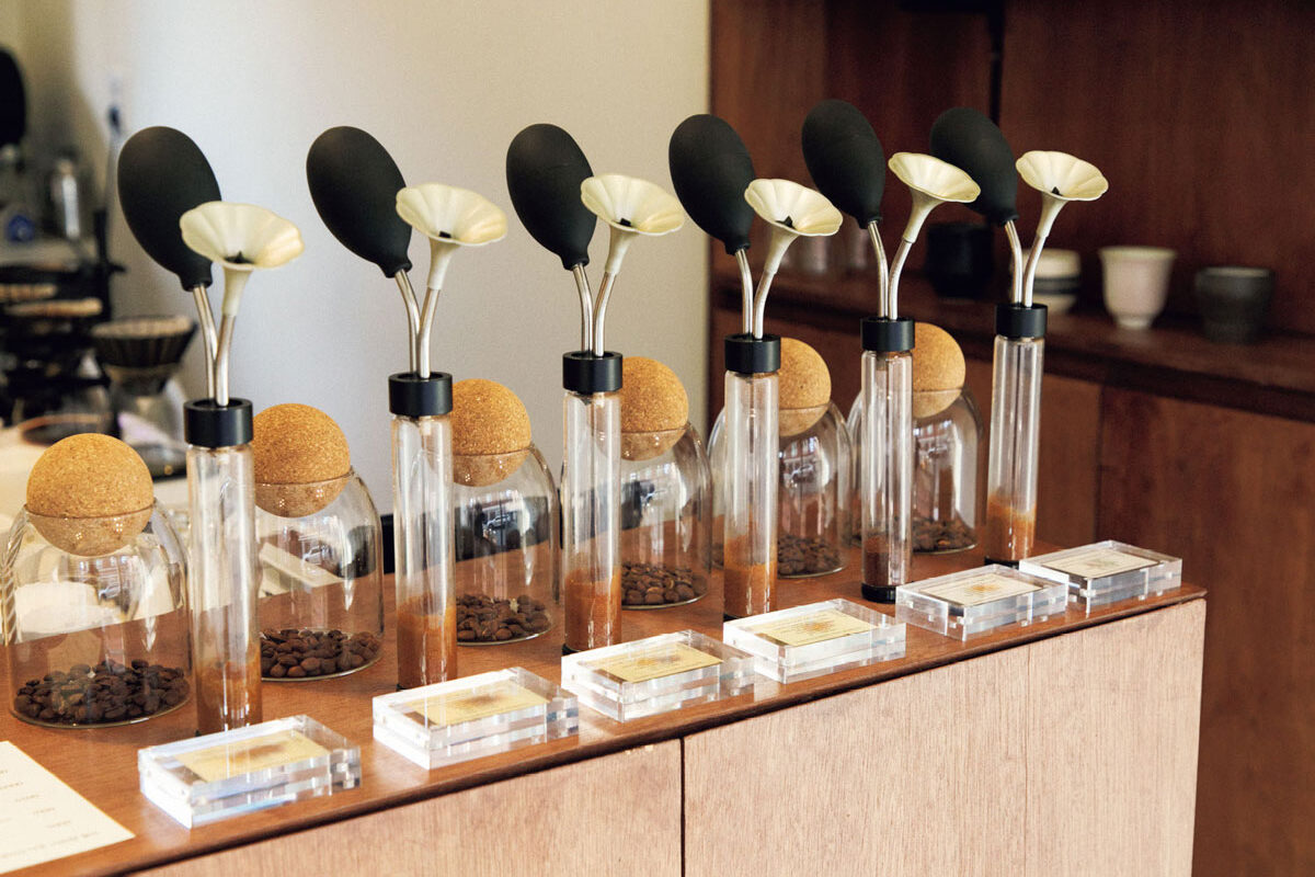 タイ〈SQUEAKY〉のコーヒーアロマディスプレイ