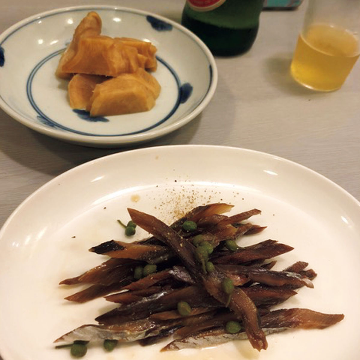 身欠きニシンの山椒煮 新生姜の味噌漬け