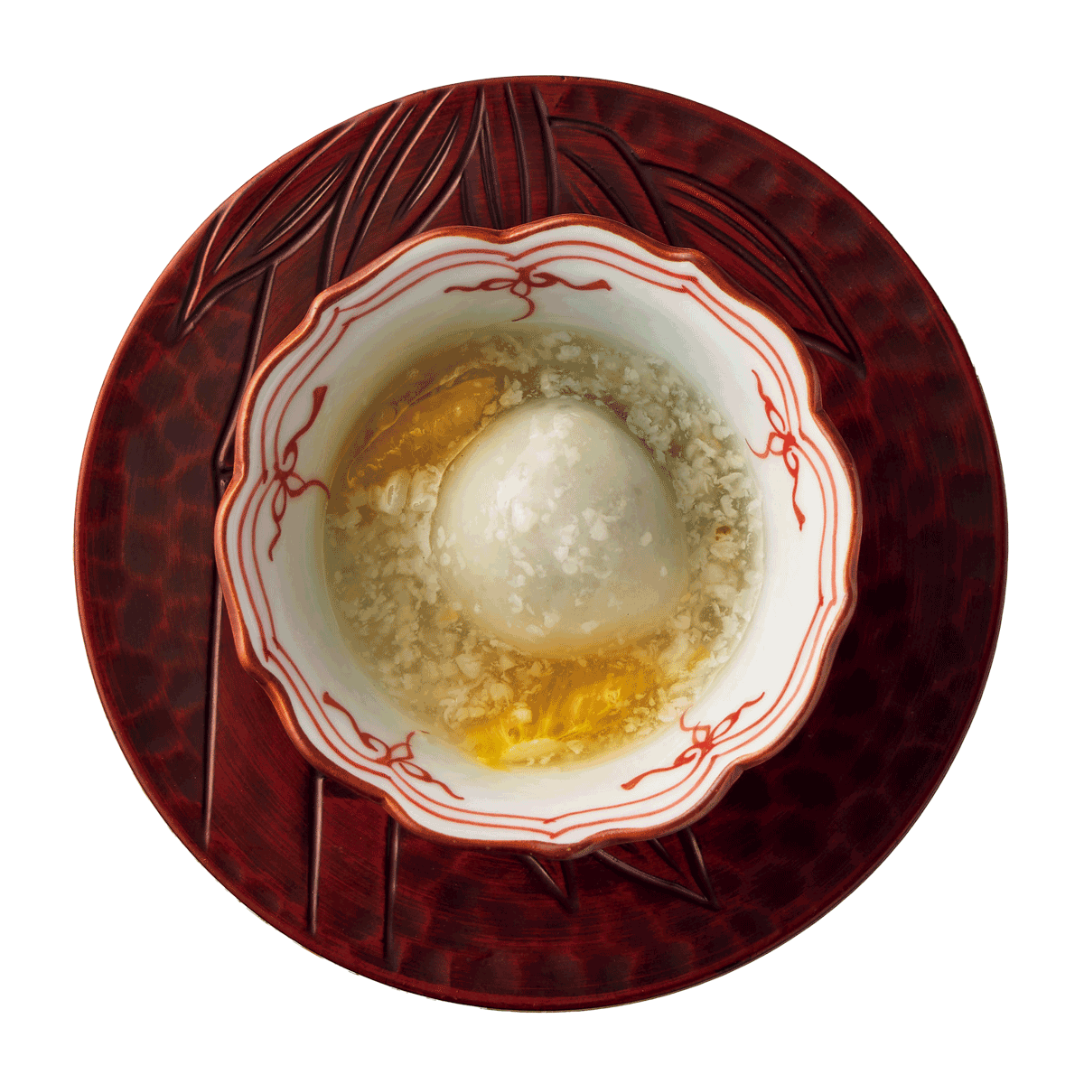 アミューズ 白玉の黒ごまあん