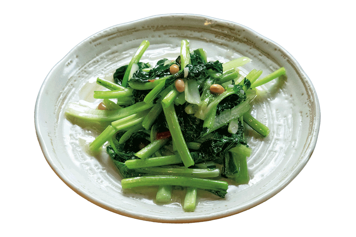 蓮香（レンシャン）　爆炒青菜  コースのみ