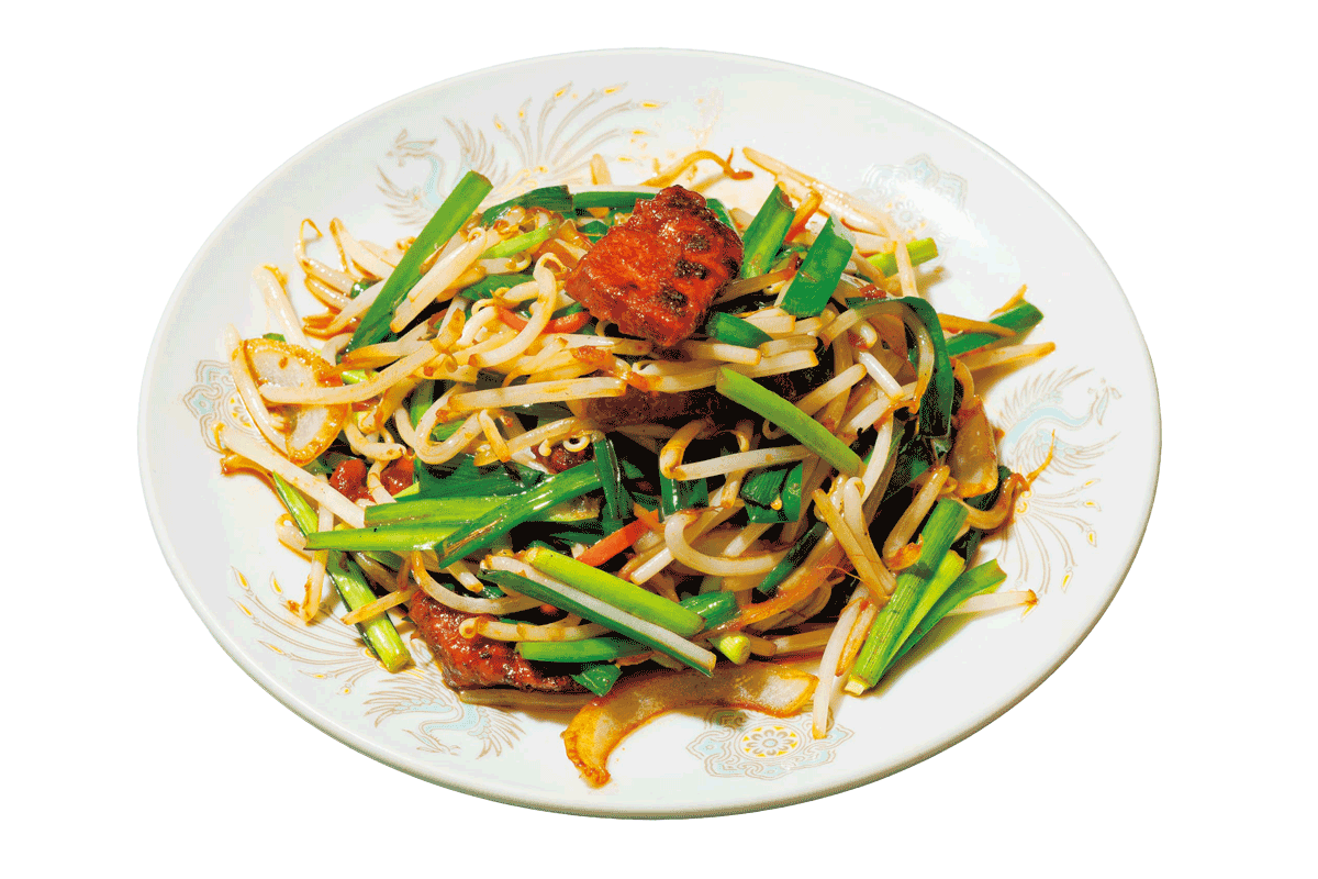 中華料理 ぼたん ニラレバ炒め