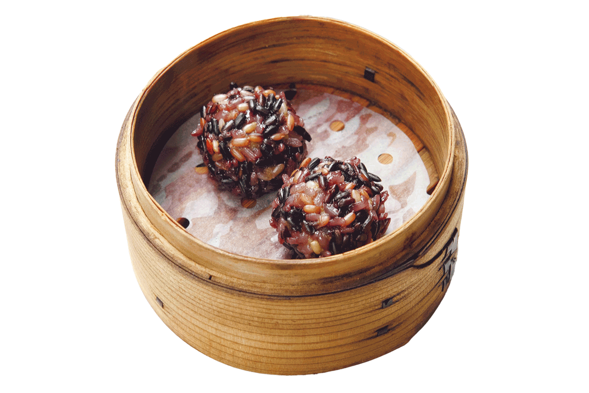 KAMERA 仔羊と黒米の熟成焼売