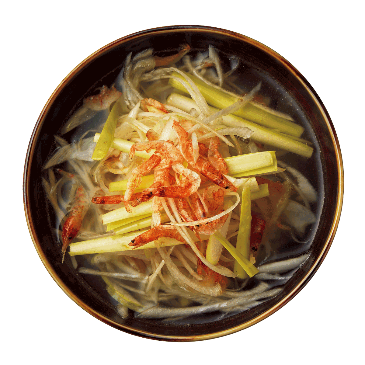 桜エビと黄ニラ、香りネギのあっさりスープ麺