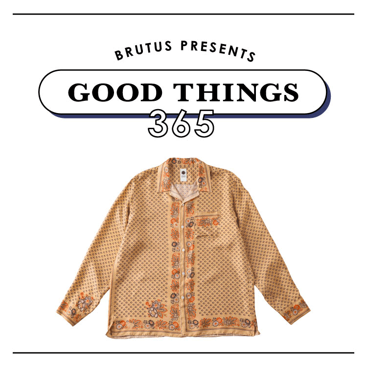 風にたゆたう。〈vowels〉のシルクスカーフシャツ：GOOD THINGS 365