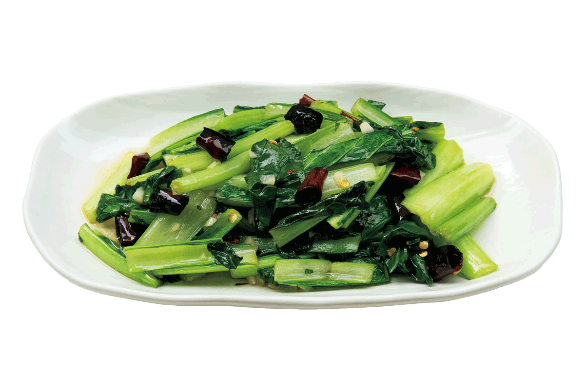 老酒舗（ろうしゅほ）炒青菜（本日の青菜炒め）