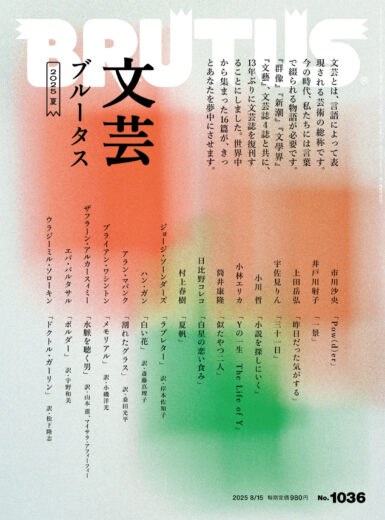 No.1036「文芸ブルータス 2025 夏」の表紙