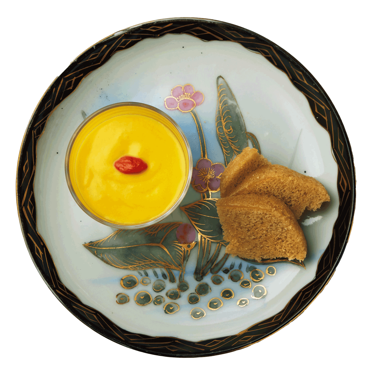 マンゴーとココナッツミルクのデザート 蒸しカステラ