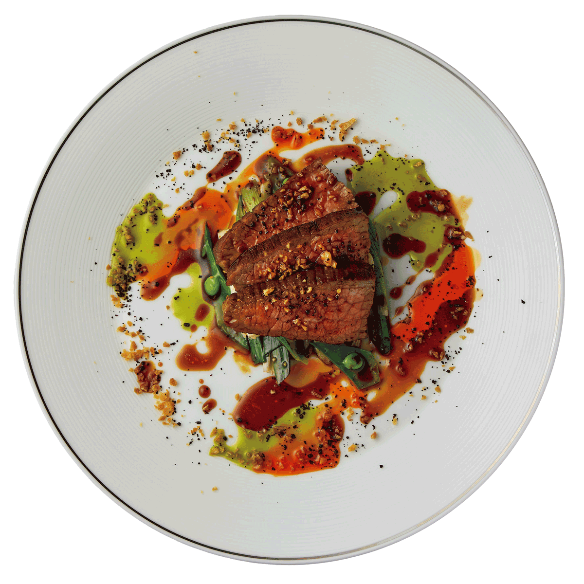 黒毛和牛のステーキ 中華風ソース