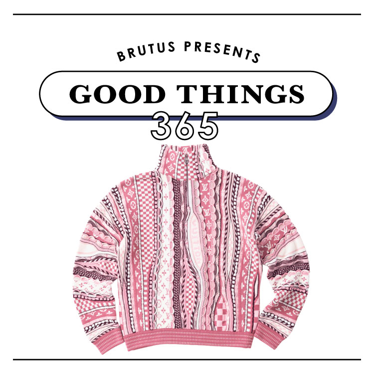 90年代を今に映す一着。〈LOUIS VUITTON〉のジャカードニット：GOOD THINGS 365