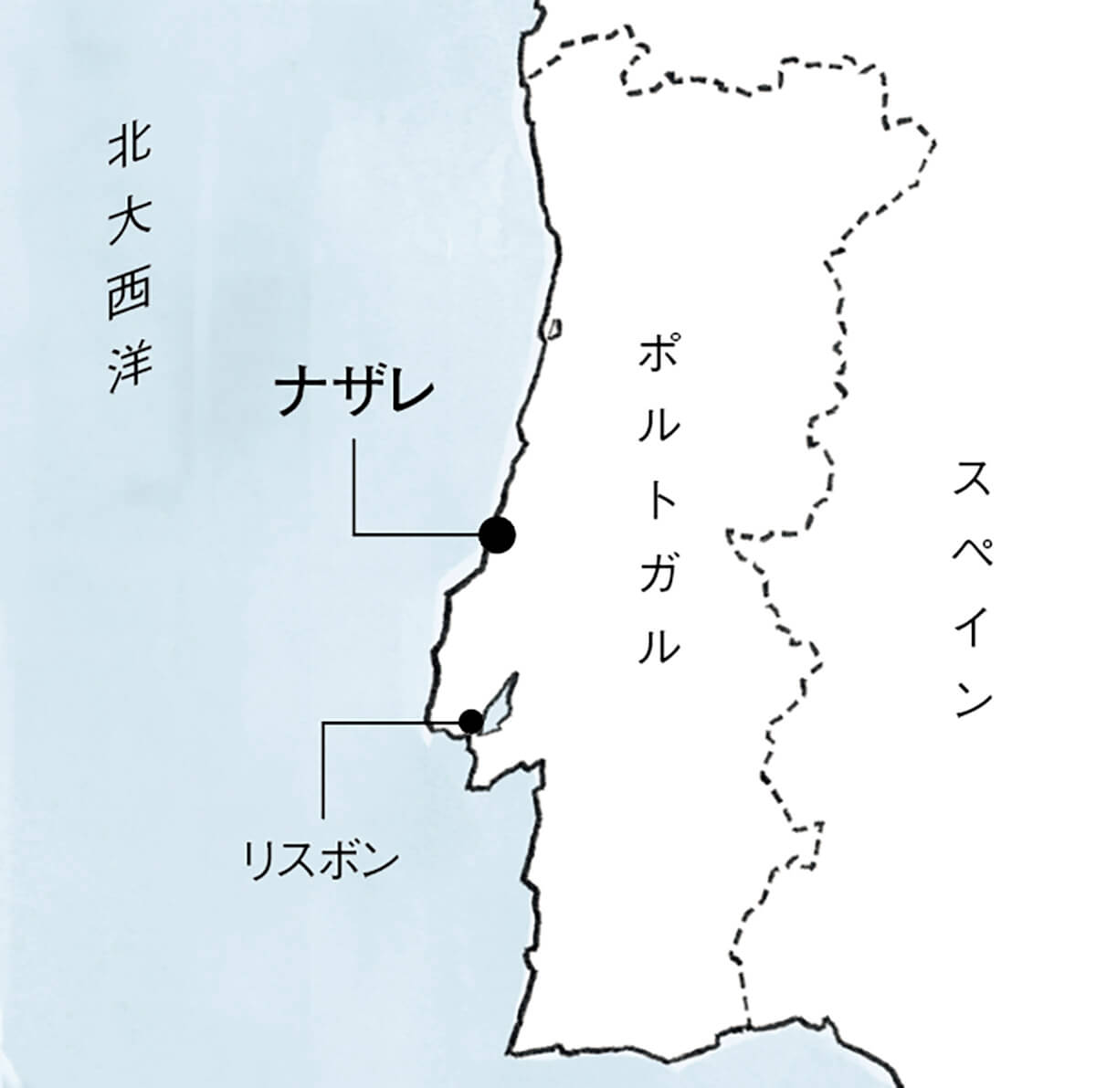 ポルトガル ナザレ 地図