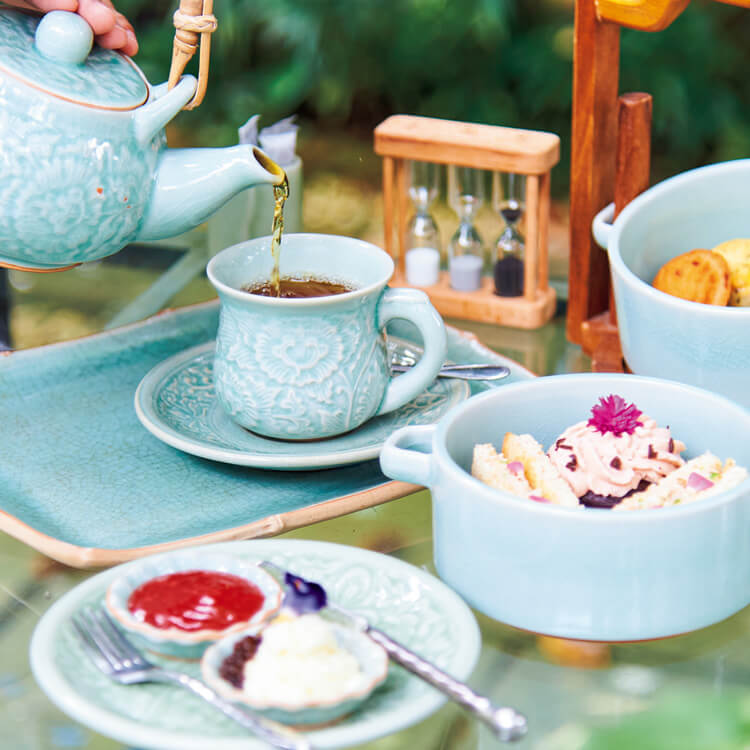 バンコク〈ラミン・ティーハウス・サイアム・セラドン〉「De Lann set」