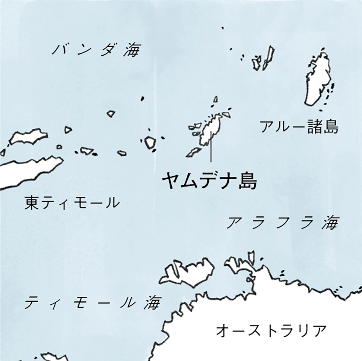 インドネシア ヤムデナ島 地図