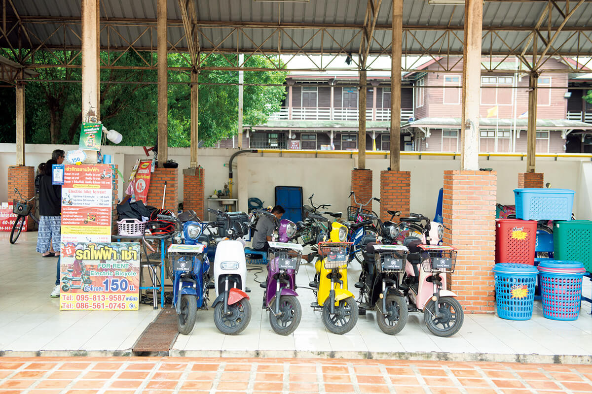 タイ クレット島 レンタサイクルショップ