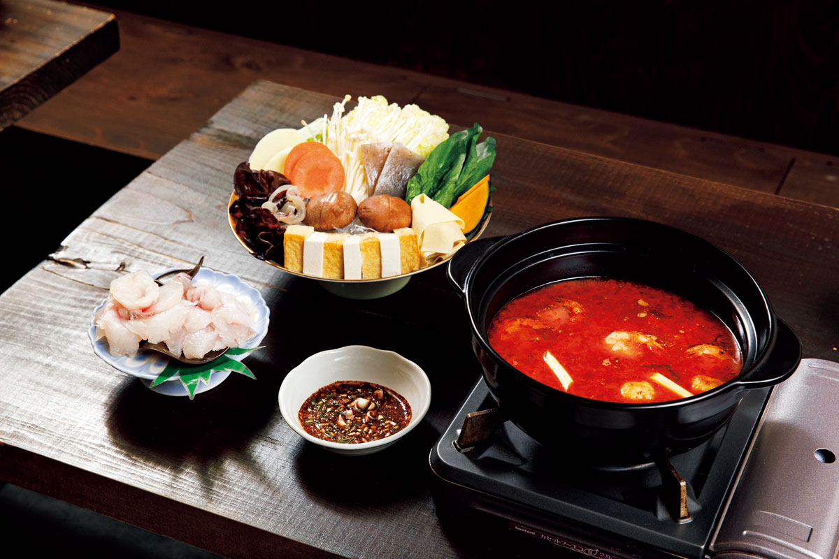 島根から直送される鮮魚に灰豆腐など