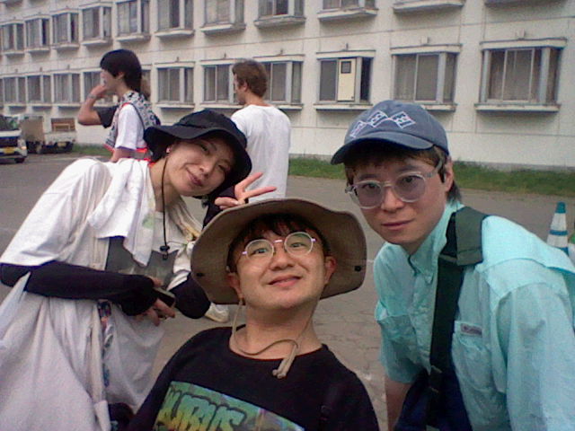 フジロックにて高橋さん、山口さん、ネギシ