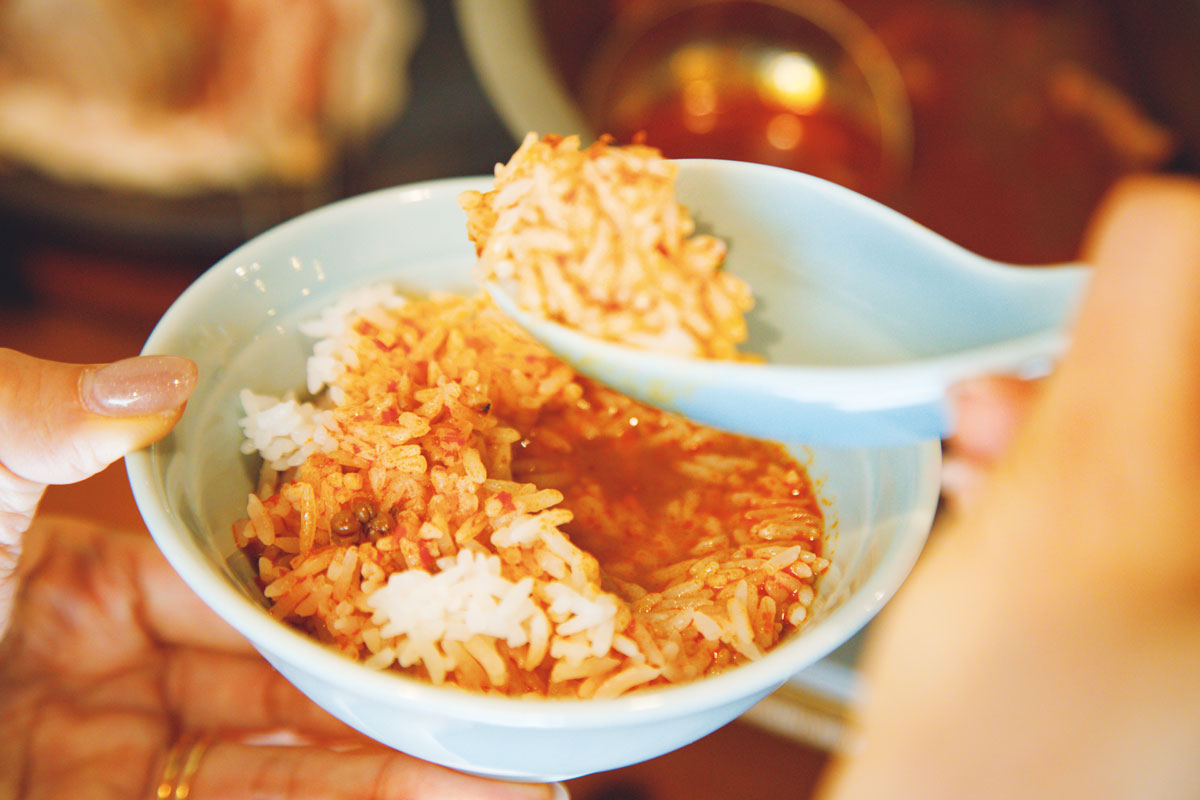 〆は意外にもジャスミンライス