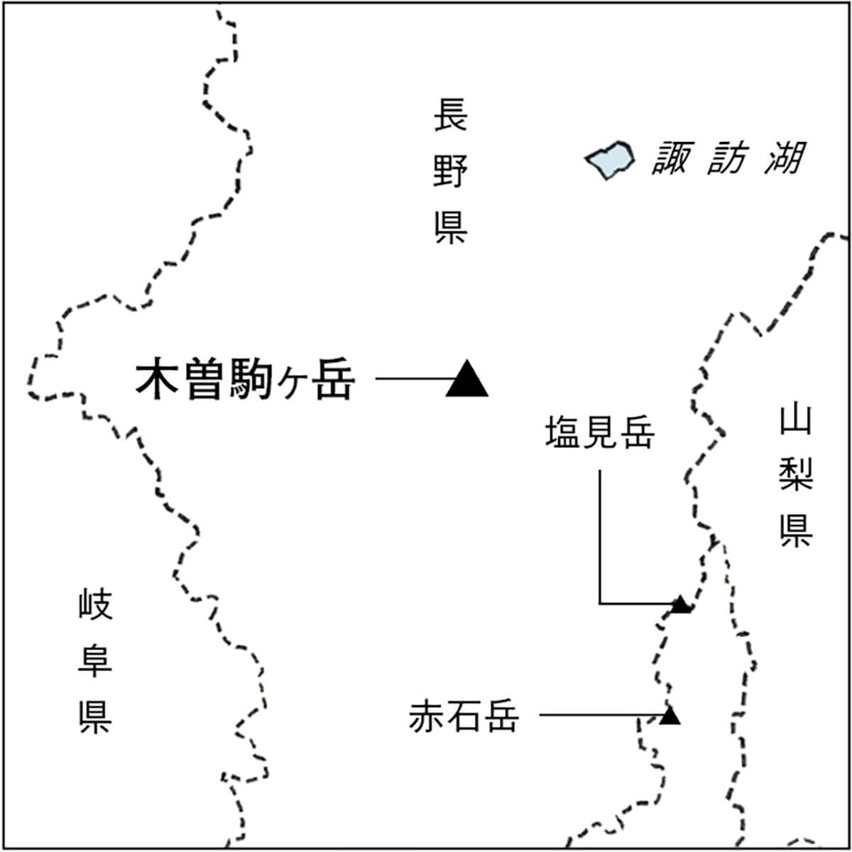 長野県 木曽駒ヶ岳 地図
