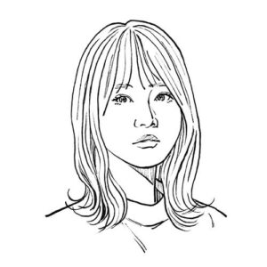 山崎怜奈イラスト