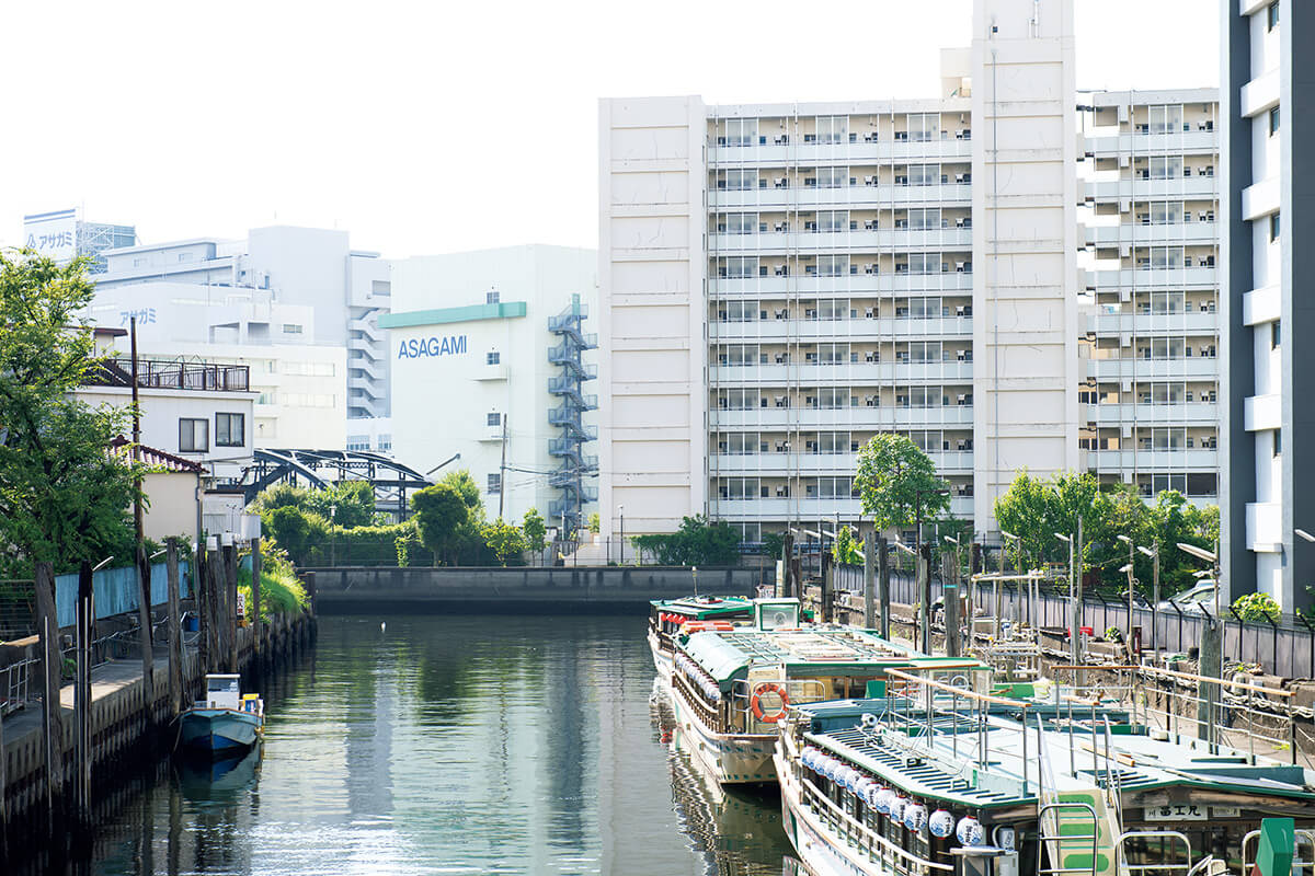 東京 深川の船着場