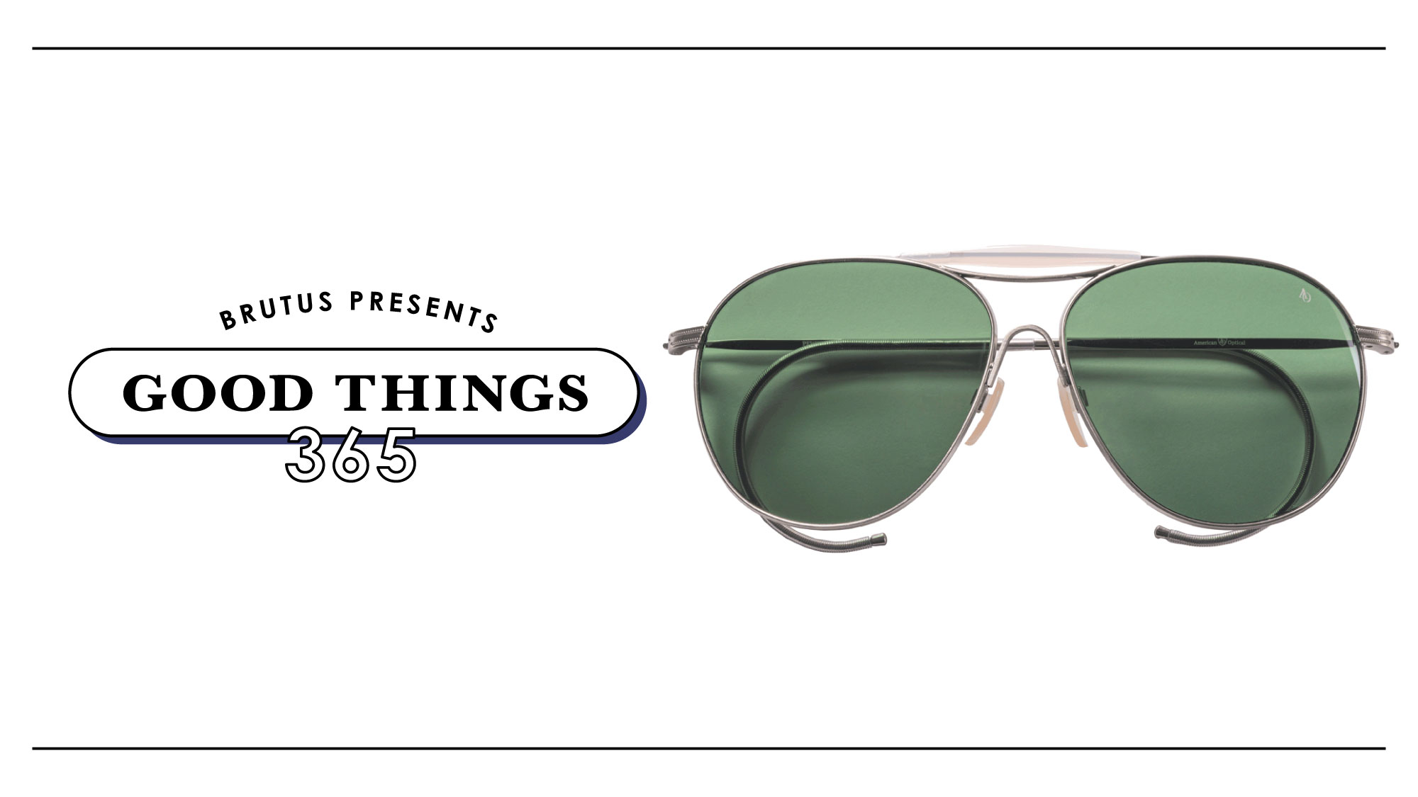 アメリカン オプティカル〉のサングラス：GOOD THINGS 365