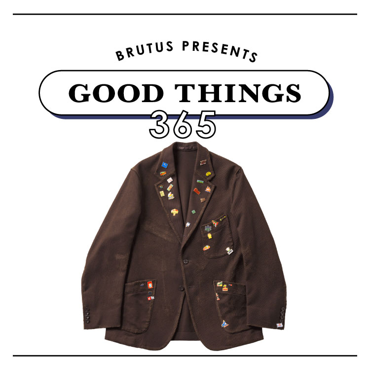 ピンバッジに、ダメージ加工も。〈JACKET by YUTASETOGAWA〉のジャケット:GOOD THINGS 365