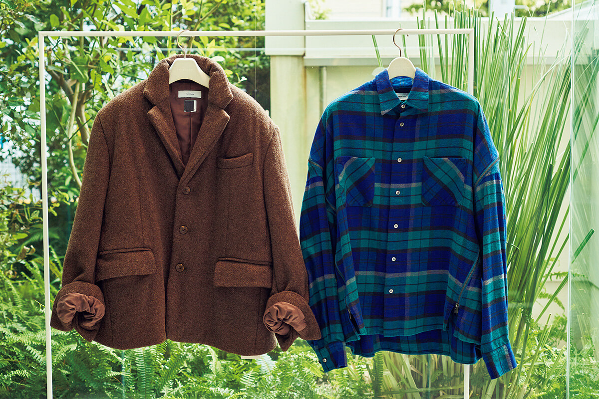 〈FACETASM〉ブラックウォッチ地のシャツ