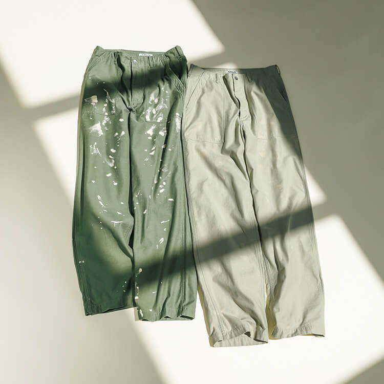 〈オーラリー〉ベイカーパンツ