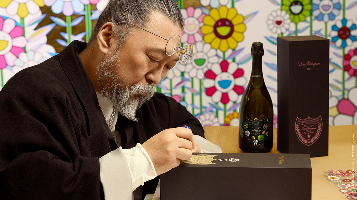 ドン ペリニヨン ヴィンテージ 2015 村上隆 限定エディション」と村上隆
