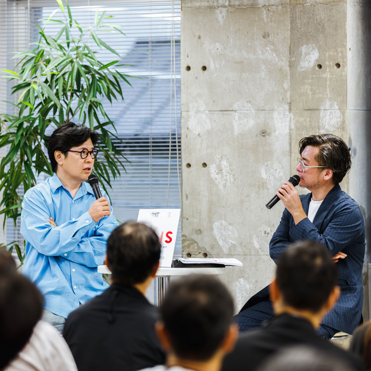 CEOの田中仁さんとBRUTUS編集長の田島朗
