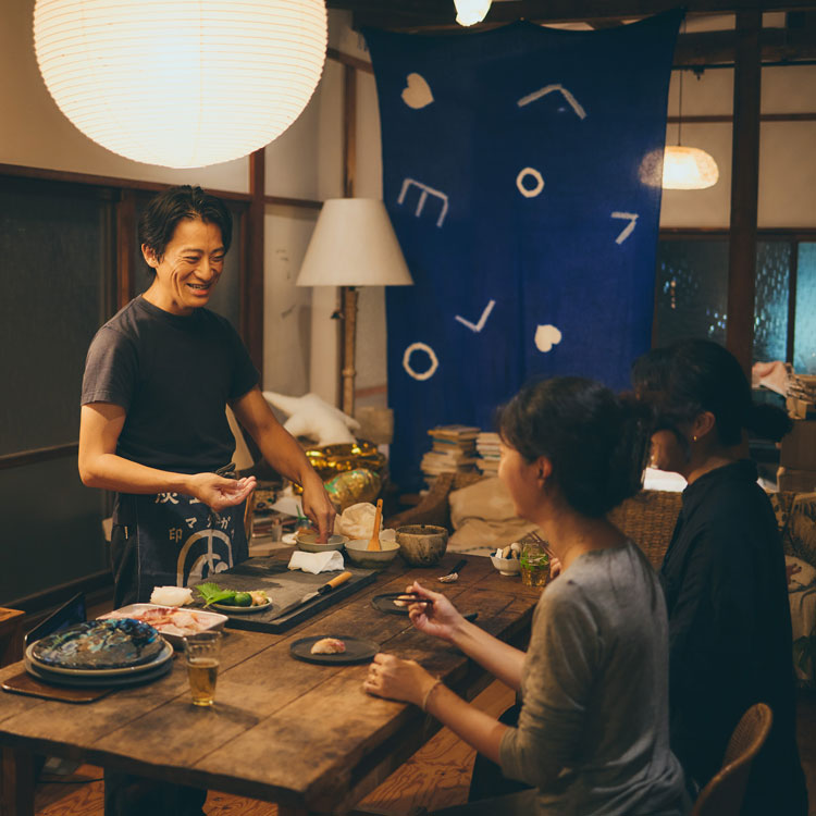 お家寿司の様子