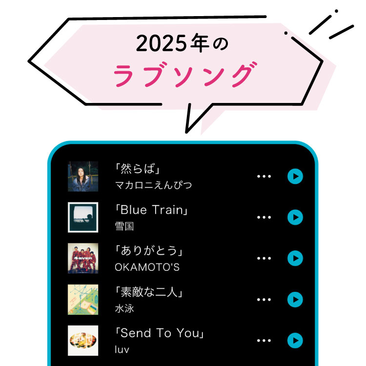 今年リリースされたばかりの新しいラブソング、50連発