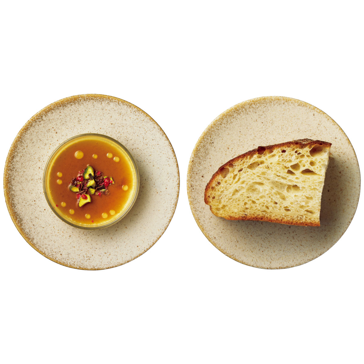 フォアグラの冷製フラン 甘口シェリーのジュレ