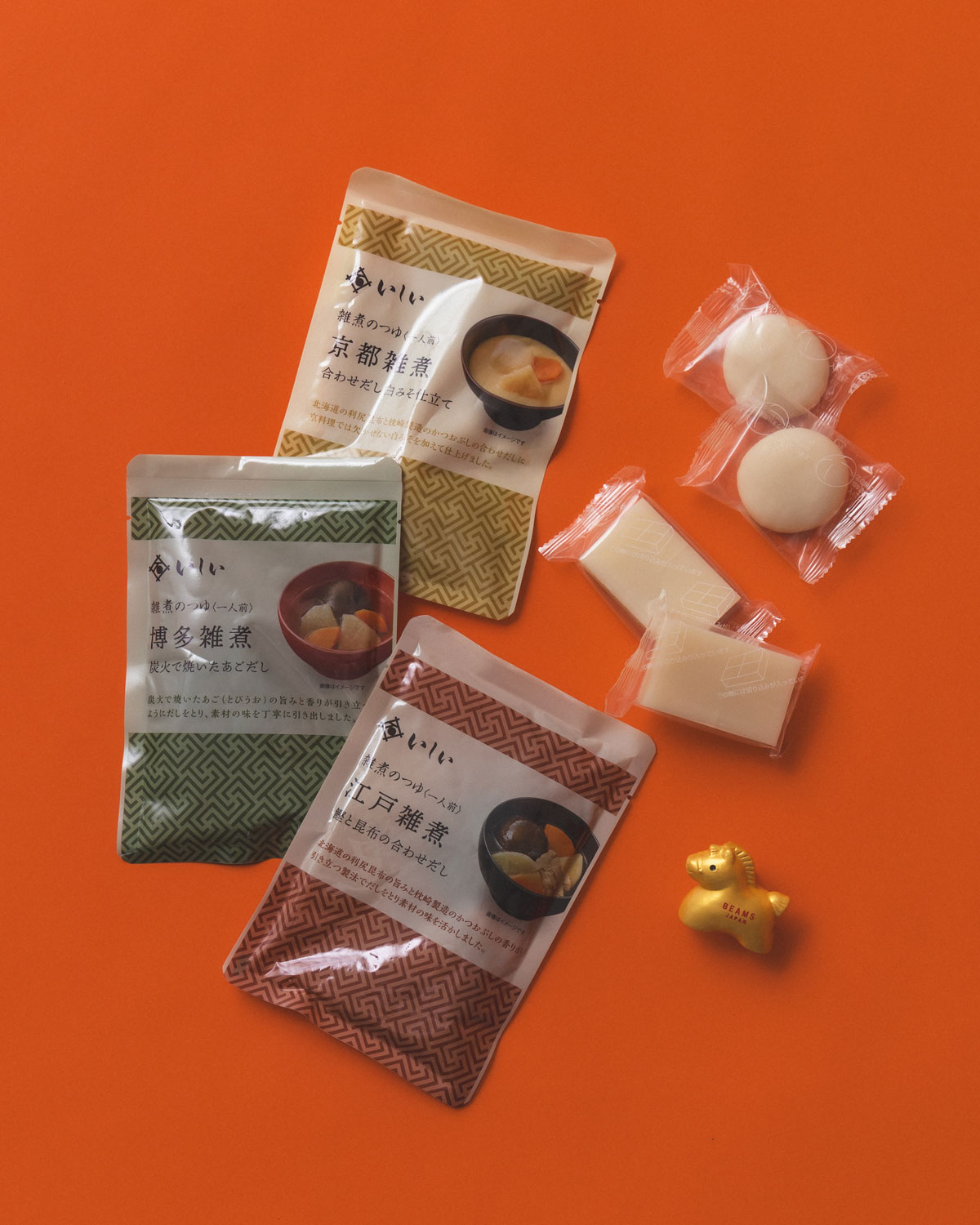 〈石井食品〉×〈BEAMS JAPAN〉「お雑煮セット」