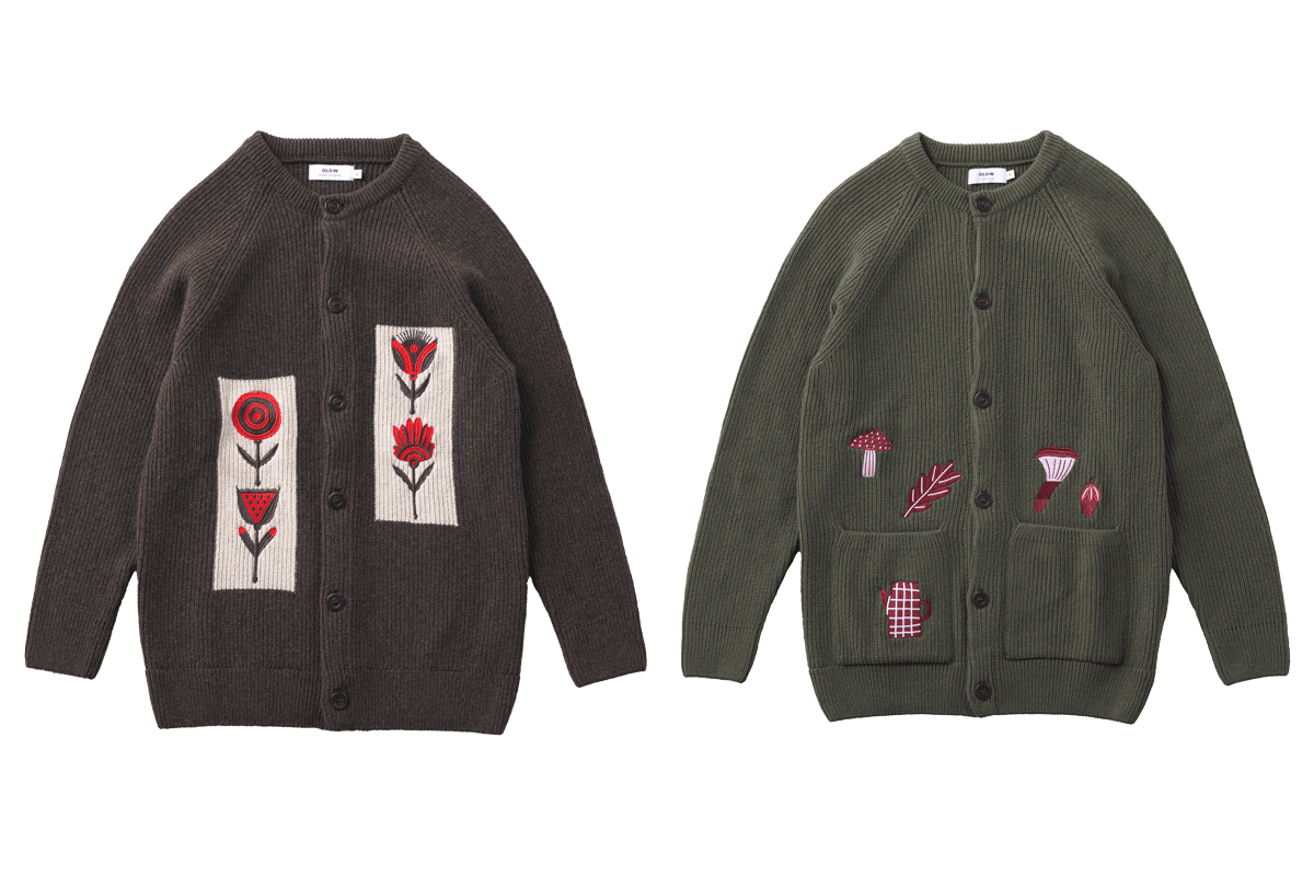 〈オロウ〉のニットカーディガン